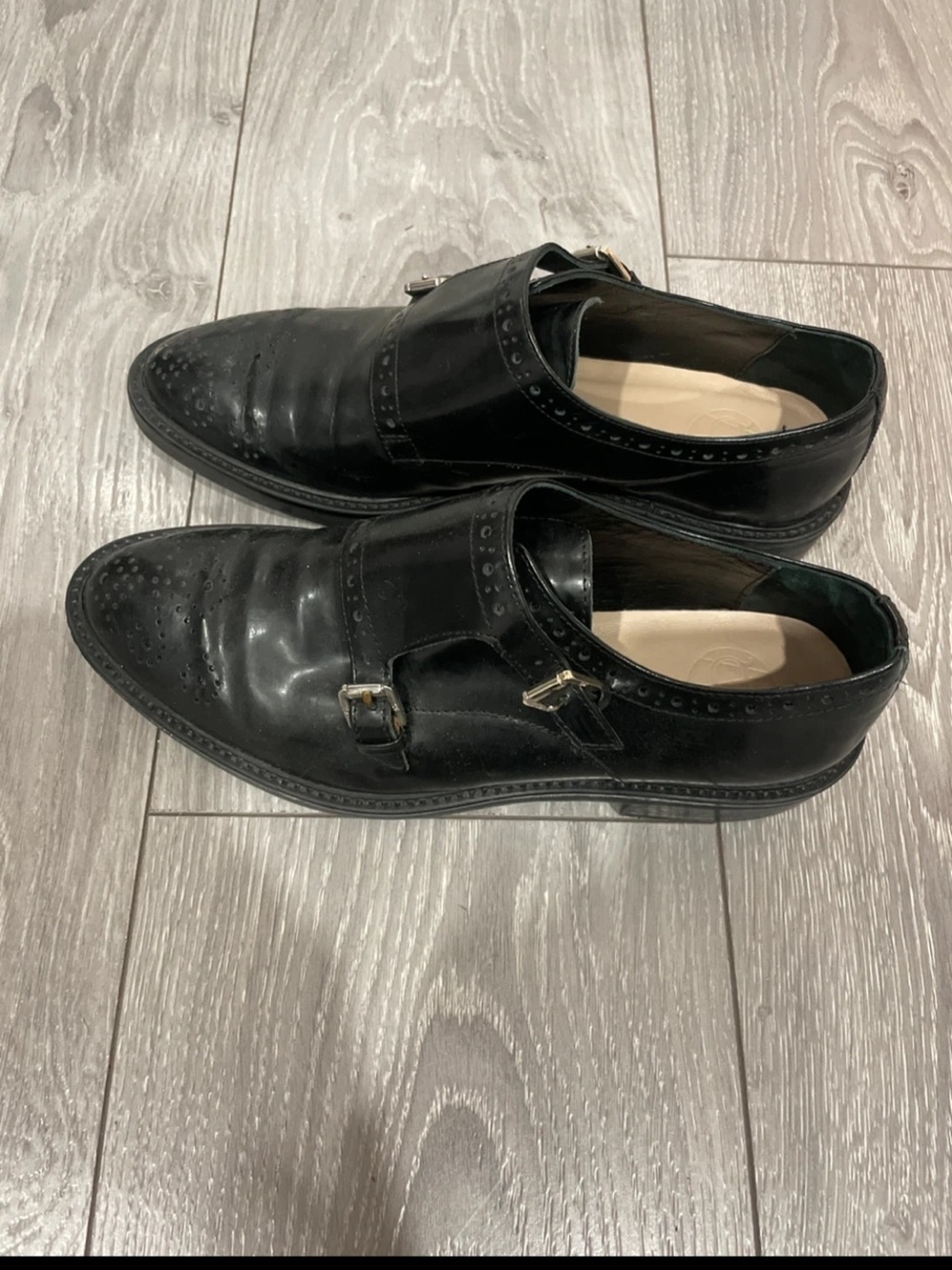 Massimo Dutti Leather Oxford Shoes Size 6